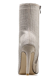 Bling Bling Zip Up Ankle High Short Boots