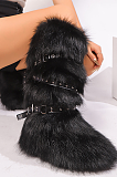 SUPER WHOLESALE |  Knee High Buckles High Boots.