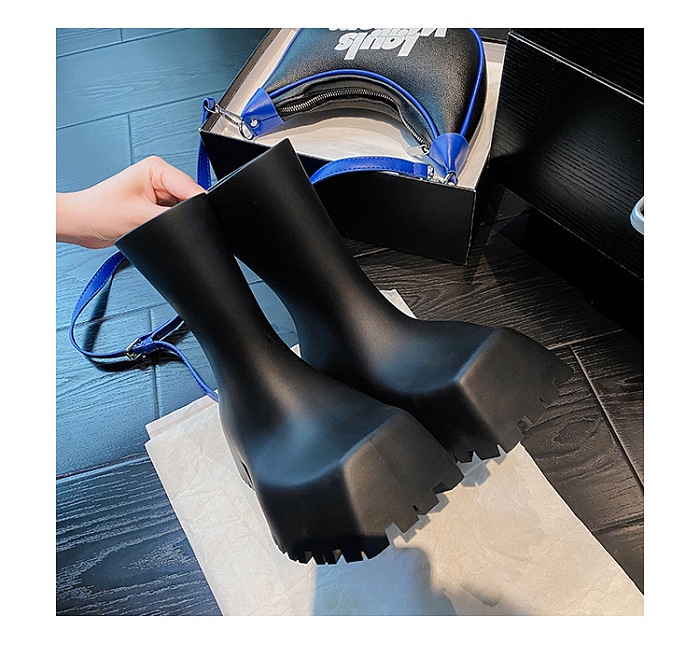 SUPER WHOLESALE |  Waterproof Square-toe Platform Boots