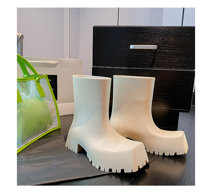 SUPER WHOLESALE |  Waterproof Square-toe Platform Boots