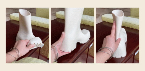 SUPER WHOLESALE |  Waterproof Square-toe Platform Boots