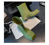 SUPER WHOLESALE |  Waterproof Square-toe Platform Boots
