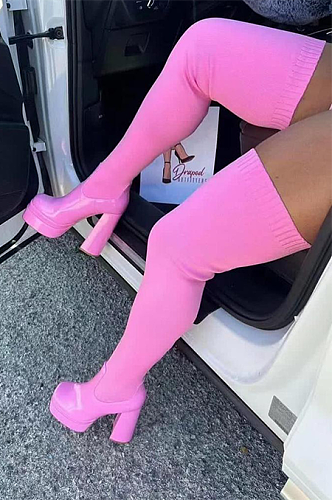SUPER WHOLESALE |  Stretch Knee High Long Boots