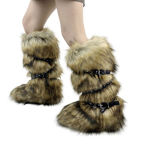 SUPER WHOLESALE |  Knee High Buckles High Boots.