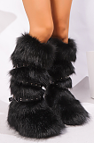 SUPER WHOLESALE |  Knee High Buckles High Boots.