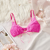 SUPER WHOLESALE | Lace bowknot button solid cami top