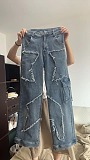 SUPER WHOLESALE | Distressed Cargo Jeans