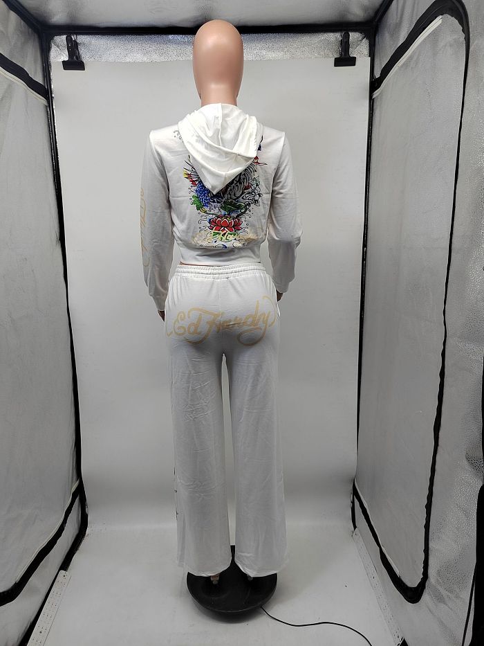 SUPER WHOLESALE | Printed Legging Suit with Hoodie Top
