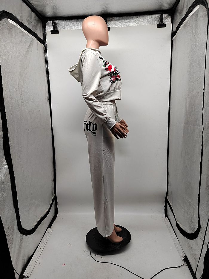 SUPER WHOLESALE | Printed Legging Suit with Hoodie Top