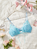 SUPER WHOLESALE | Lace bowknot button solid cami top