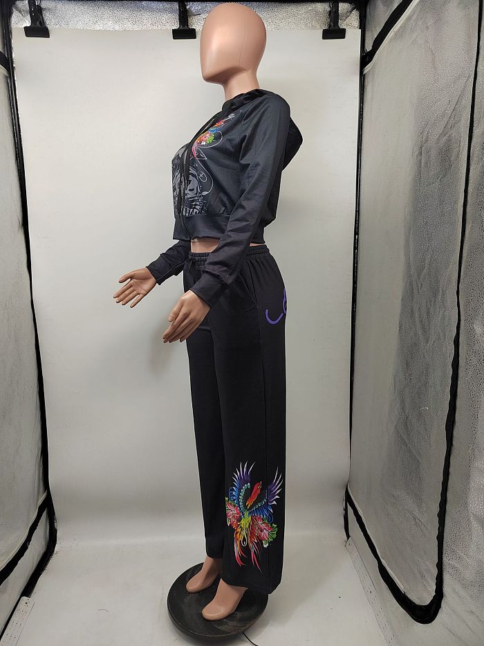 SUPER WHOLESALE | Printed Legging Suit with Hoodie Top