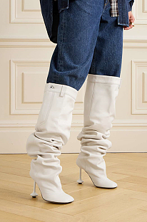 SUPER WHOLESALE | Round Toe Knee High Long Boots