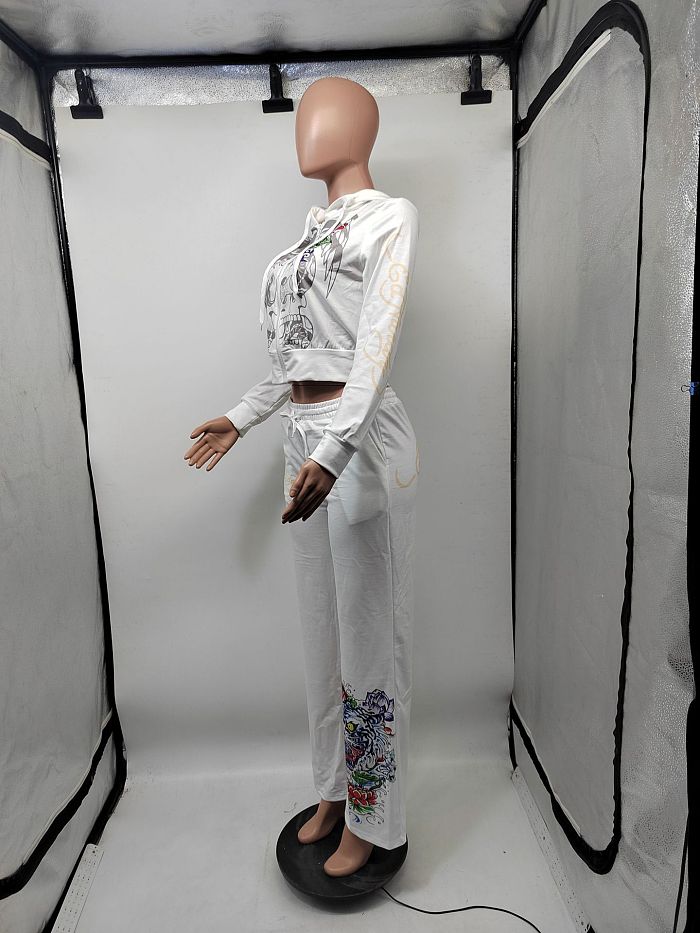 SUPER WHOLESALE | Printed Legging Suit with Hoodie Top