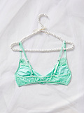 SUPER WHOLESALE | Lace bowknot button solid cami top