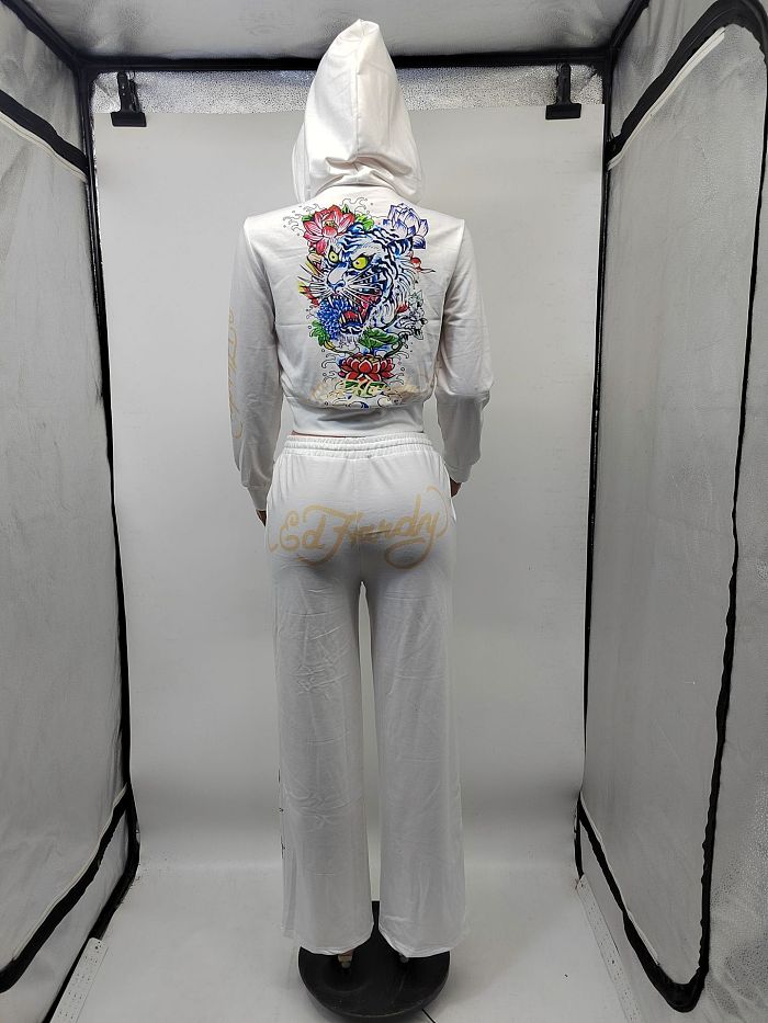 SUPER WHOLESALE | Printed Legging Suit with Hoodie Top