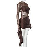 SUPER WHOLESALE | Mesh See-through Short Dress