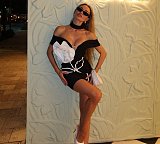 SUPER WHOLESALE | Strapless Big Rose Decoration Mini Dress