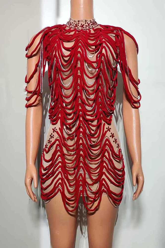 SUPER WHOLESALE | See-through Personality Dress