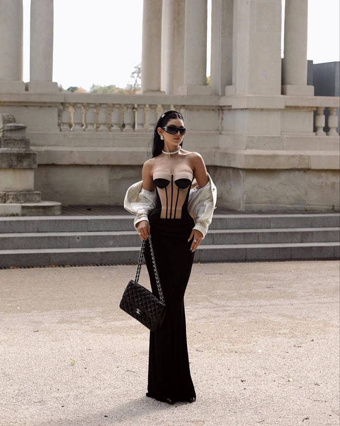 SUPER WHOLESALE | Strapless Long Dress Two-piece Set.