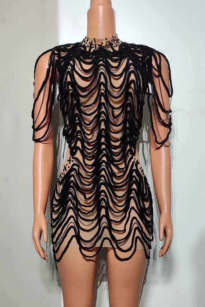 SUPER WHOLESALE | See-through Personality Dress