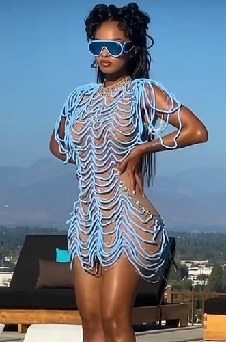 SUPER WHOLESALE | See-through Personality Dress