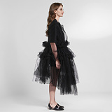 SUPER WHOLESALE | See-through Patchwork Shirt Dress