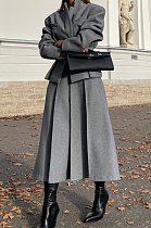 SUPER WHOLESALE | Woolen Pleated skirt Set