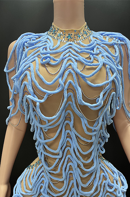 SUPER WHOLESALE | See-through Personality Dress