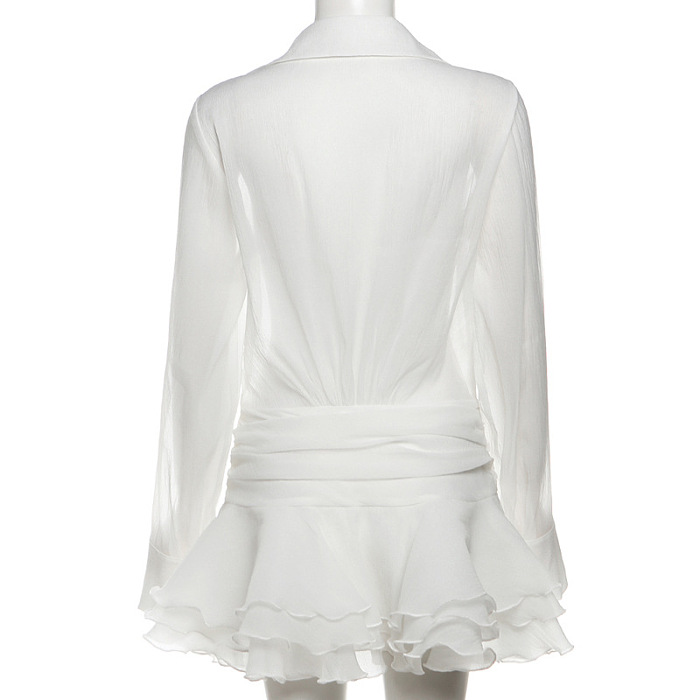 SUPER WHOLESALE | Lantern Sleeves Shirt Dress