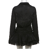 SUPER WHOLESALE | Lantern Sleeves Shirt Dress