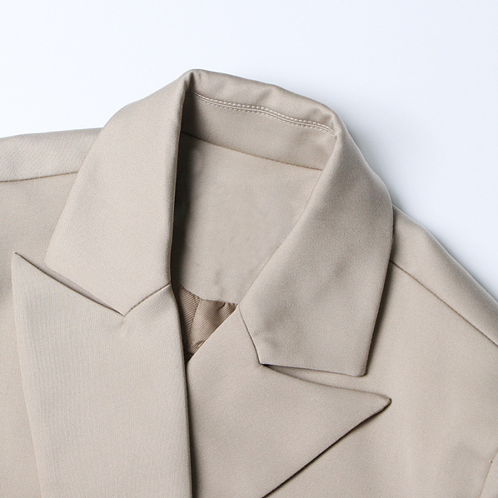 SUPER WHOLESALE | Cut-out Blazer Collar Dress