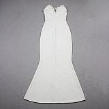 SUPER WHOLESALE | Strapless Floral Long Dress
