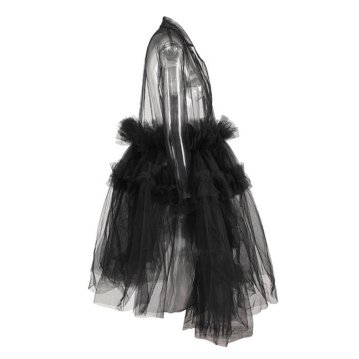 SUPER WHOLESALE | See-through Patchwork Shirt Dress