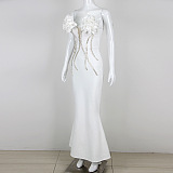 SUPER WHOLESALE | Strapless Floral Long Dress