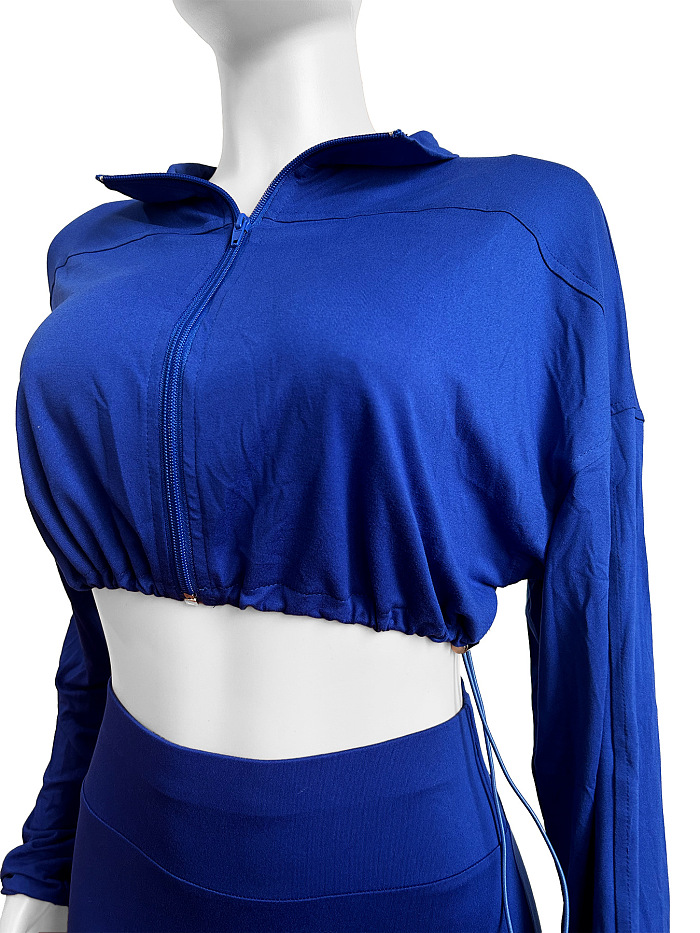 SUPER WHOLESALE | Legging Suit with Crop Drawstring Top