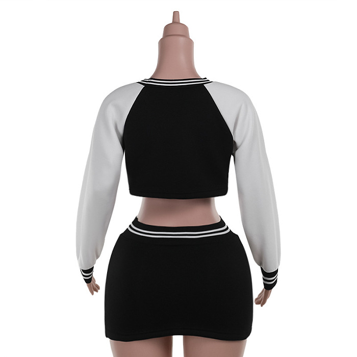 SUPER WHOLESALE | Skirt Set with Crop Sweater Top