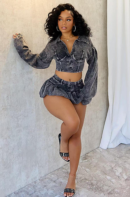 SUPER WHOLESALE | Vintage-style Skirt Set (with Safety Shorts)