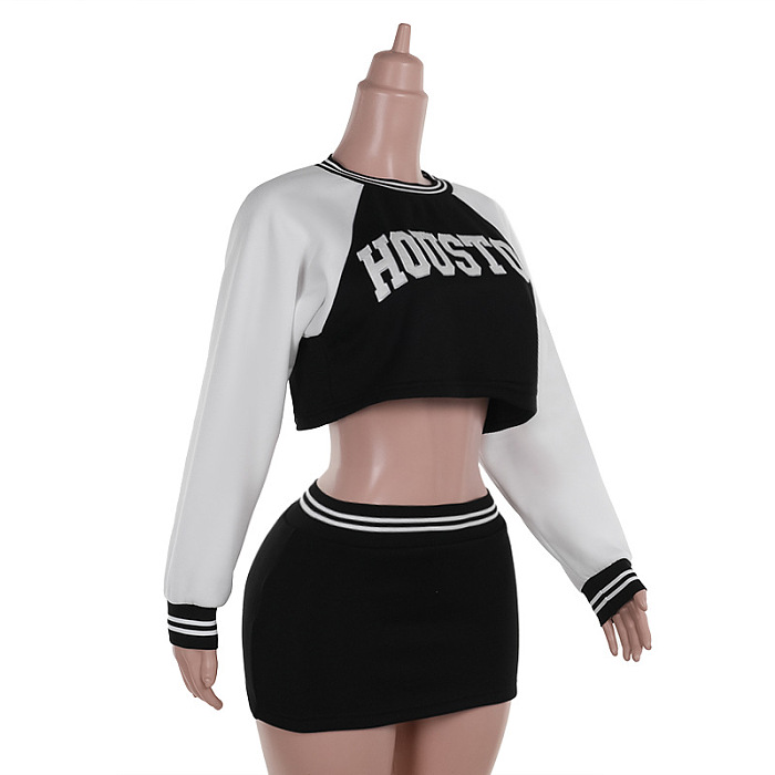 SUPER WHOLESALE | Skirt Set with Crop Sweater Top