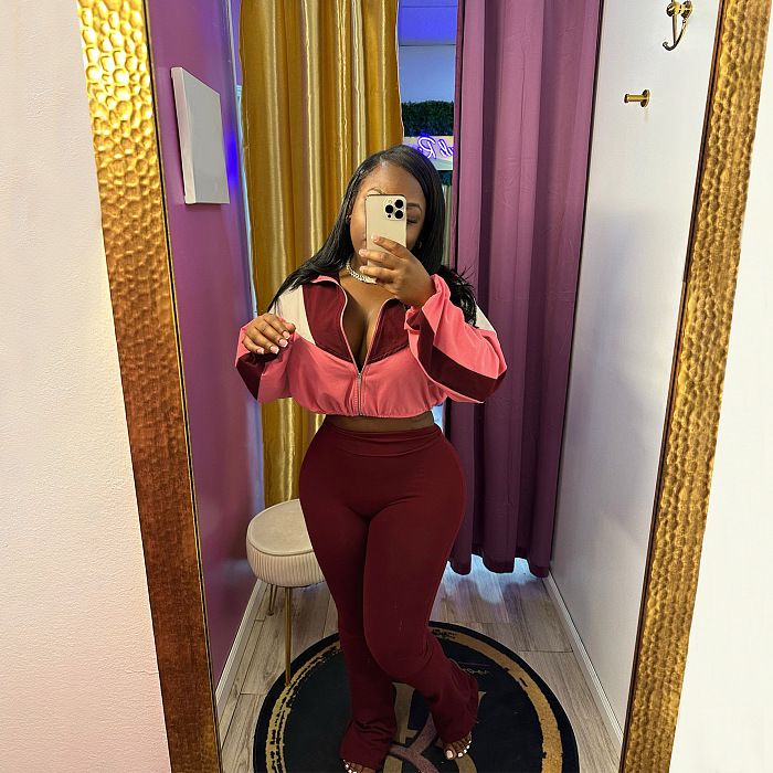 SUPER WHOLESALE | Color Block Tracking Suit