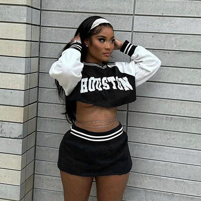 SUPER WHOLESALE | Skirt Set with Crop Sweater Top