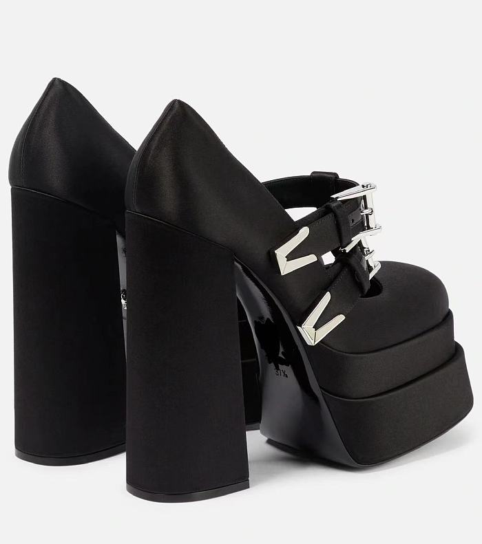 SUPER WHOLESALE | Double Platforms Chunky High Heel Pumps