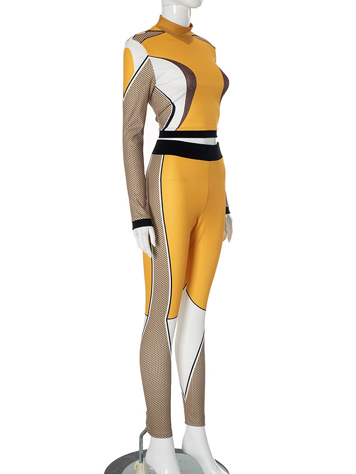 SUPER WHOLESALE | Color-block Legging Suit