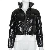 Puffy Down Coat in Solid