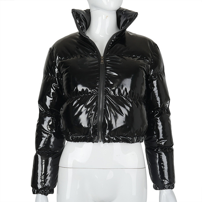Puffy Down Coat in Solid