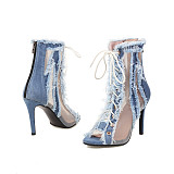 SUPER WHOLESALE | Annabelle Denim High Heels