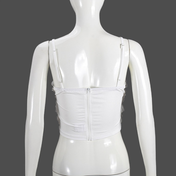 SUPER WHOLESALE | Rose  Cropped Tube Top and Mini Skirt Two-piece Set