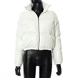 Puffy Down Coat in Solid
