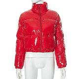 Puffy Down Coat in Solid