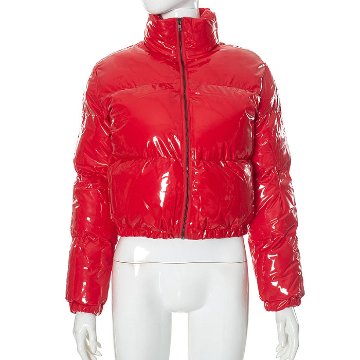 Puffy Down Coat in Solid