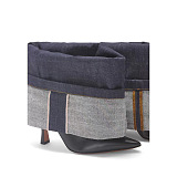 SUPER WHOLESALE | Denim Folded Stiletto Boots